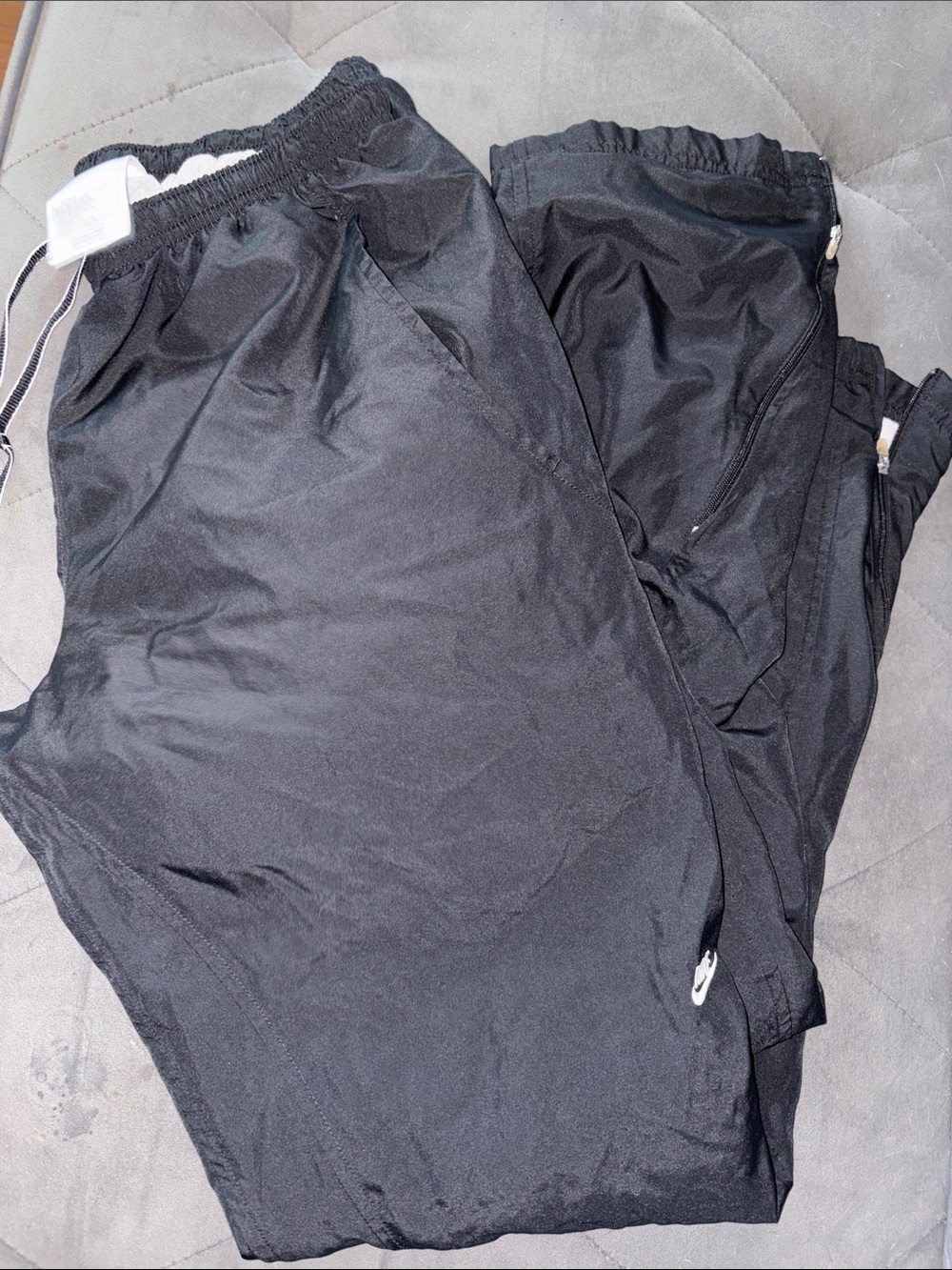 Nike Black Women's Track Pants with Zippered Ankles